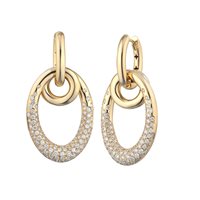 Earrings Buonocore Woman Loop in Gold Diamante 1.73 Ct 1412O01DY - 1412O01DY